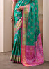 Teal Green Woven Patola Silk Saree