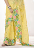 Delight Yellow Woven Linen Silk Saree