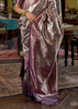 Magic Purple Dual Tone Kanjivaram Silk Saree