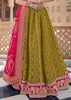 Olive Green Embroidered Designer Lehenga Set
