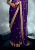 Imperial Purple Designer Silk Saree