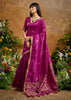 Royal Magenta Woven Banarasi Silk Saree