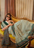 Leaf Green Printed Soft Silk Saree