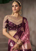 “Exclusive Offer” : Mauve Pink Woven Banarasi Satin Silk Saree
