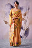 Apricot Orange Woven Tissue Silk Saree