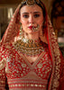 Dazzling Red Heavy Embroidered Designer Lehenga
