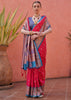 Queen Pink Woven Paithani Silk Saree