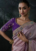 Persian Purple Embroidered Designer Saree
