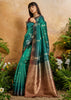 Arcadia Green Woven Banarasi Silk Saree