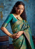 Cadmium Green Banarasi Silk Saree