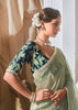 Saga Green Designer Silk Saree