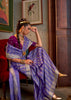 Lavender Purple Woven Banarasi Soft Silk Saree