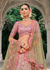Pink Heavy Embroidered Designer Lehenga