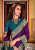Royal Purple Banarasi Soft Silk Saree