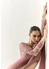 Mauve Pink Designer Organza Tissue Silk Saree