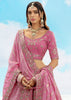 Mauve Pink Heavy Embroidered Designer Lehenga Set