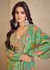 Emerald Green Layered Indo-Western Set