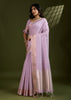 Sweet Lilac Woven Soft Silk Saree