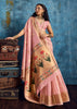 Pink Woven Paithani Tissue Silk Saree
