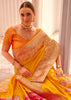 Festive Yellow Woven Banarasi Silk Saree