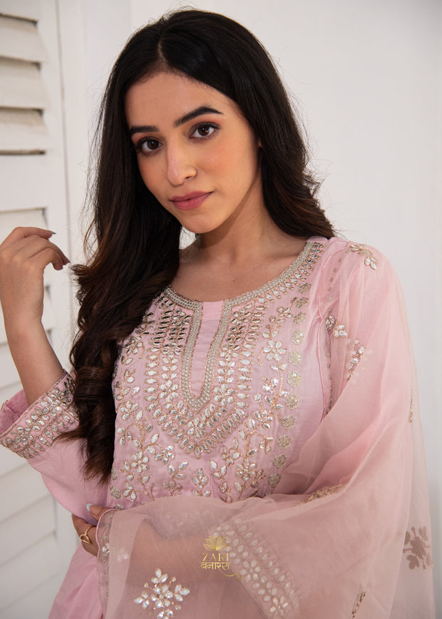 Petal Dew Shimmer Pink Suit Set (10702706507969)