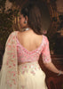 Pearl White Tissue Organza Designer Saree