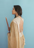 Wheat Beige Woven Linen Silk Saree