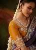 Royal Purple Embroidered Tissue Saree