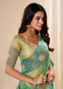 Mint Green Woven Patola Tissue Silk Saree