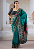 Peacock Blue Patola Silk Saree