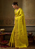 Apple Green Woven Kanjivaram Silk Saree