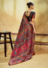 Black Woven Cotton Kashmiri Jamewar Saree