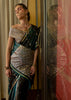 Hunter Green Rangkat Satin Silk Saree