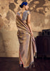 Metallic Mauve Woven Kanjivaram Silk Saree