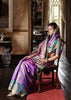 Mystic Teal & Purple Dual Tone Bronze Zari Woven Banarasi Silk Saree