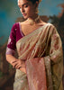 Golden And Pink Embroidered Designer Saree