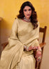 Off White Woven Tusser Silk Saree