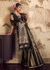 Black And Golden Rangkat Satin Silk Saree