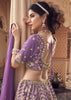 Lilac Purple Embroidered Designer Lehenga Set