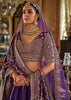 Purple Heavy Embroidered Designer Lehenga
