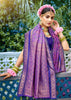 Purple Woven Banarasi Silk Saree