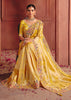 Vibrant Yellow Designer Embroidered Saree