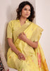 Delight Yellow Woven Linen Silk Saree