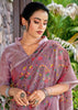Light Purple Woven Linen Silk Saree