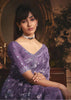 Lilac Mist Tissue Organza Designer Saree