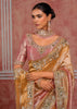 Pastel Pink Embroidered Designer Saree