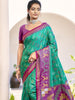 Ming Green Woven Patola Silk Saree