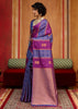 Shades Of Purple Woven Banarasi Silk Saree