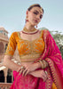 Zinnia Orange Embroidered Designer Lehenga Set