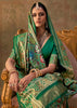 Medium Green Printed Patola Silk Saree
